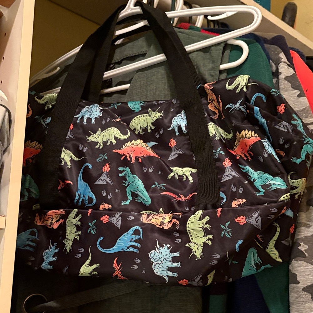Dinosaur Print Kids Tote Bag